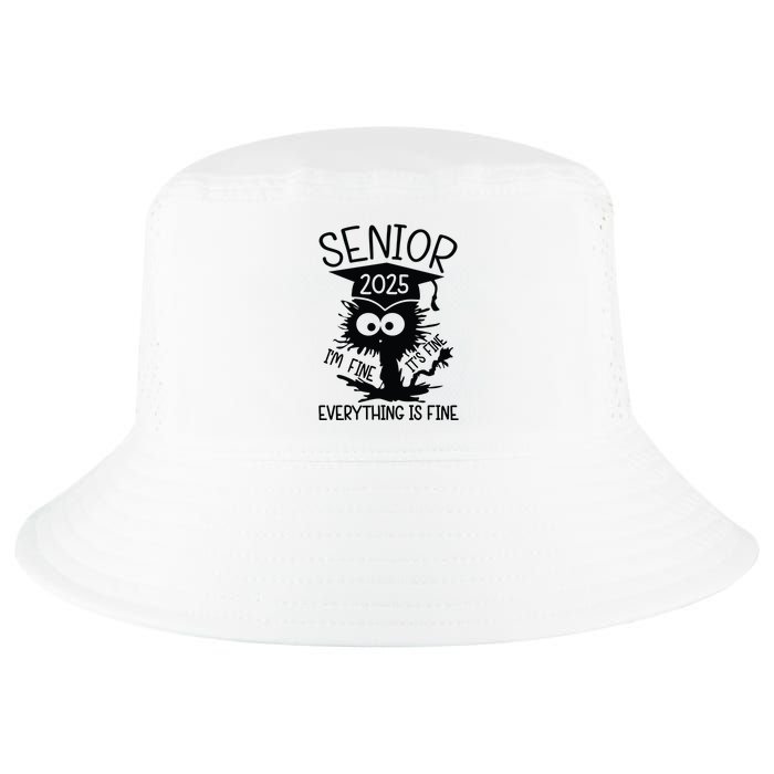 Senior 2025 Its Fine Im Fine Everything Is Fine Cool Comfort Performance Bucket Hat