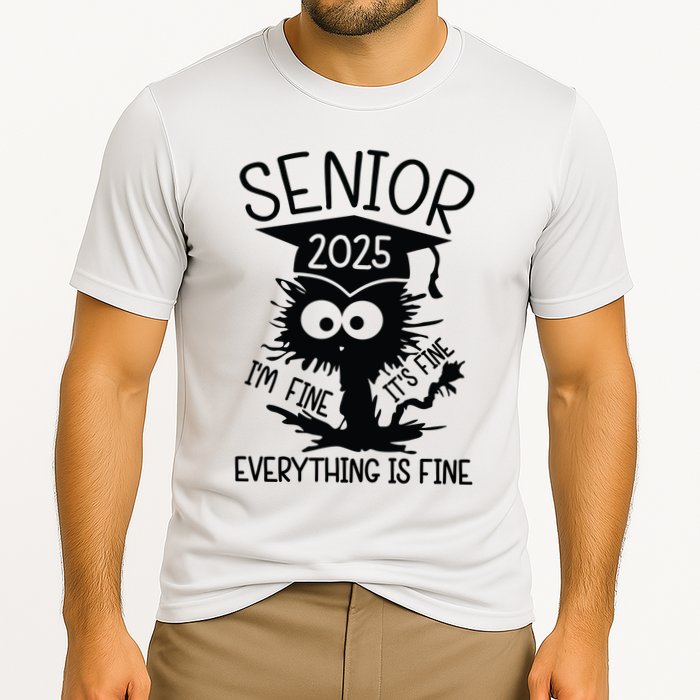 Senior 2025 Its Fine Im Fine Everything Is Fine Cooling Performance Crew T-Shirt