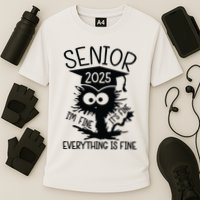 Senior 2025 Its Fine Im Fine Everything Is Fine Cooling Performance Crew T-Shirt
