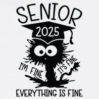 Senior 2025 Its Fine Im Fine Everything Is Fine Cooling Performance Crew T-Shirt