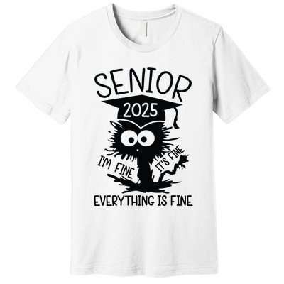 Senior 2025 Its Fine Im Fine Everything Is Fine Premium T-Shirt