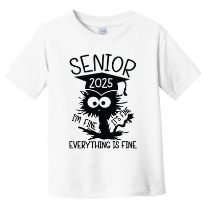 Senior 2025 Its Fine Im Fine Everything Is Fine Toddler T-Shirt