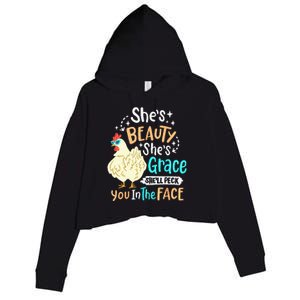 Sister 24 Loading For Pregnancy Announcement Crop Fleece Hoodie