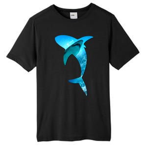 Shark 2 Lovers Silhouette Earth Day And Ocean Week Awareness Cute Gift Tall Fusion ChromaSoft Performance T-Shirt