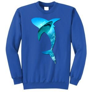 Shark 2 Lovers Silhouette Earth Day And Ocean Week Awareness Cute Gift Sweatshirt