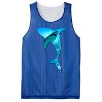 Shark 2 Lovers Silhouette Earth Day And Ocean Week Awareness Cute Gift Mesh Reversible Basketball Jersey Tank