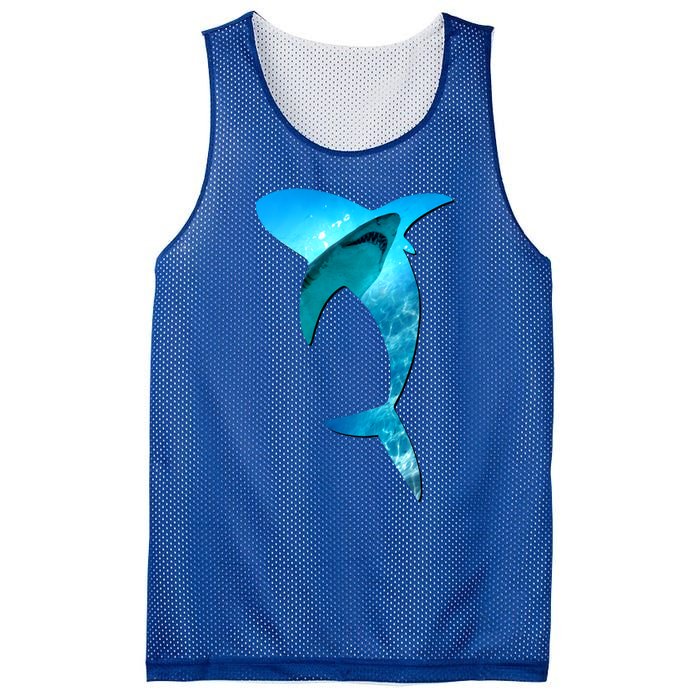 Shark 2 Lovers Silhouette Earth Day And Ocean Week Awareness Cute Gift Mesh Reversible Basketball Jersey Tank