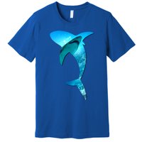 Shark 2 Lovers Silhouette Earth Day And Ocean Week Awareness Cute Gift Premium T-Shirt