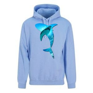 Shark 2 Lovers Silhouette Earth Day And Ocean Week Awareness Cute Gift Unisex Surf Hoodie