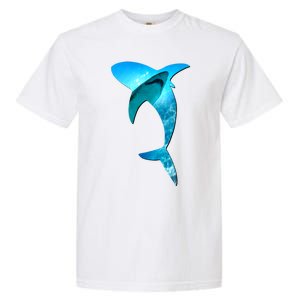 Shark 2 Lovers Silhouette Earth Day And Ocean Week Awareness Cute Gift Garment-Dyed Heavyweight T-Shirt