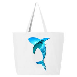 Shark 2 Lovers Silhouette Earth Day And Ocean Week Awareness Cute Gift 25L Jumbo Tote