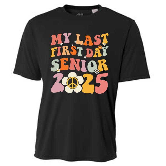 Senior 2025 My First Last Day College Graduation Year Cooling Performance Crew T-Shirt