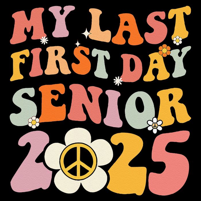 Senior 2025 My First Last Day College Graduation Year 16 in Basic Backpack
