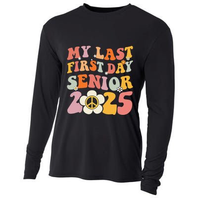 Senior 2025 My First Last Day College Graduation Year Cooling Performance Long Sleeve Crew