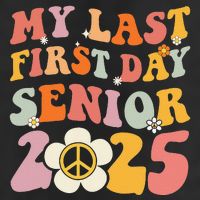 Senior 2025 My First Last Day College Graduation Year Golf Towel