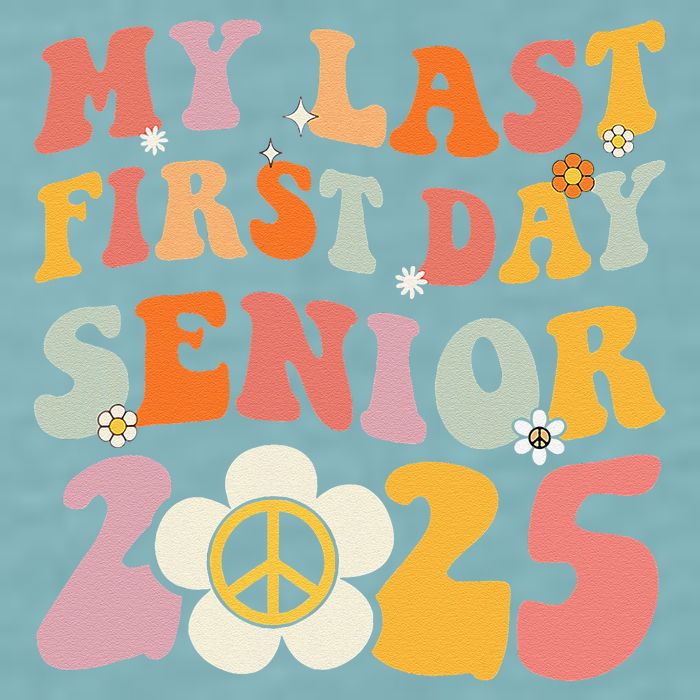 Senior 2025 My First Last Day College Graduation Year Sueded Cloud Jersey T-Shirt