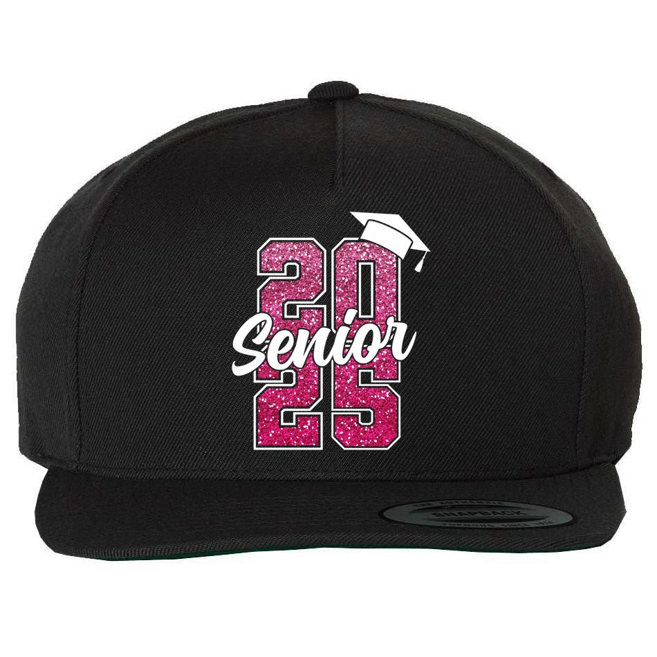 Senior 2025 Meaningful Gift Wool Snapback Cap