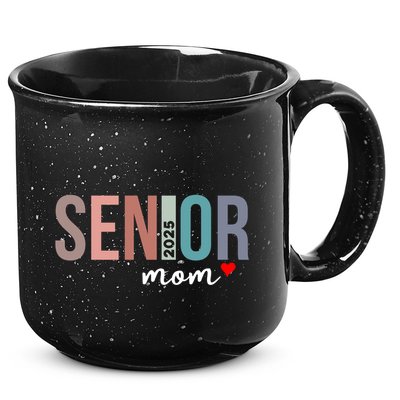 Senior 2025 Mom Graduate Funny Class Of 2025 Gift 15oz Campfire Ceramic Mug