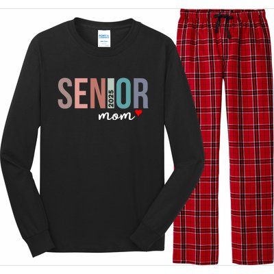 Senior 2025 Mom Graduate Funny Class Of 2025 Gift Long Sleeve Pajama Set