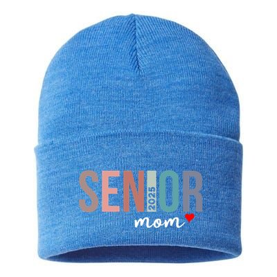 Senior 2025 Mom Graduate Funny Class Of 2025 Gift Sustainable Knit Beanie