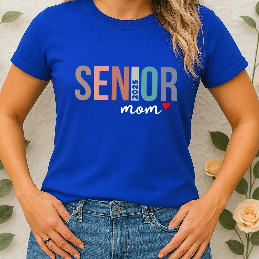 Senior 2025 Mom Graduate Funny Class Of 2025 Gift Womens T-Shirt