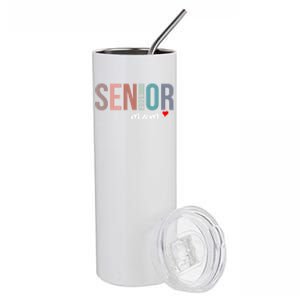 Senior 2025 Mom Graduate Funny Class Of 2025 Gift Stainless Steel Tumbler