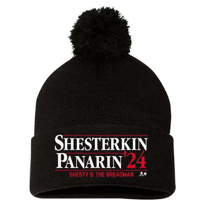 Shesterkinpanarin 24 New York Hockey Pom Pom 12in Knit Beanie