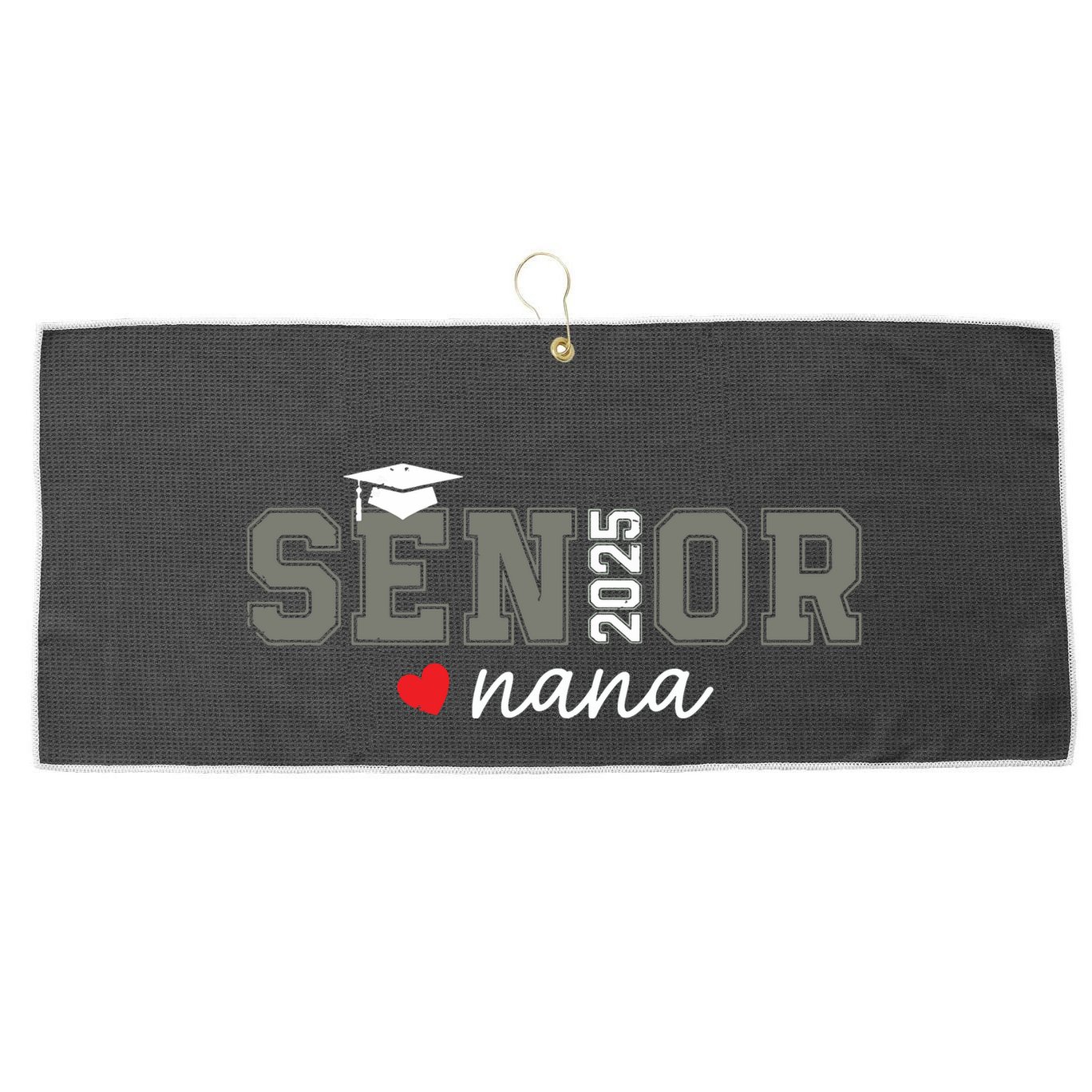Senior 2025 Nana Senior Graduate Proud Nana Class Of 2025 Large Microfiber Waffle Golf Towel