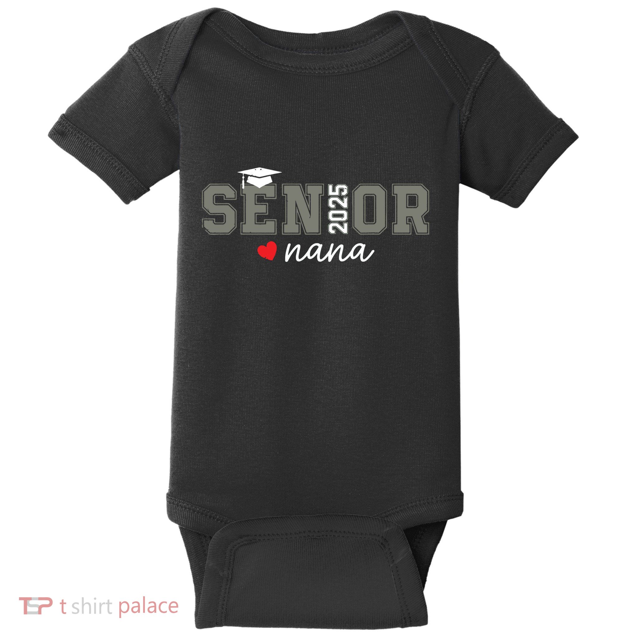 Senior 2025 Nana Senior Graduate Proud Nana Class Of 2025 Baby Bodysuit