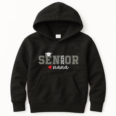 Senior 2025 Nana Senior Graduate Proud Nana Class Of 2025 Kids Hoodie