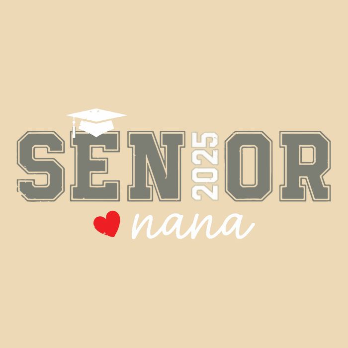 Senior 2025 Nana Senior Graduate Proud Nana Class Of 2025 Doggie Tank
