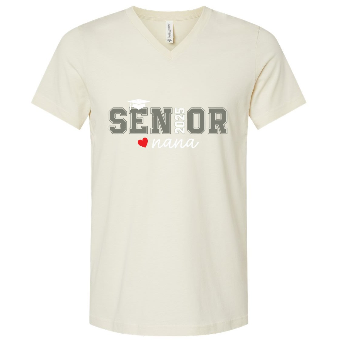 Senior 2025 Nana Senior Graduate Proud Nana Class Of 2025 V-Neck T-Shirt