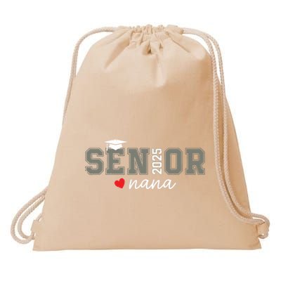 Senior 2025 Nana Senior Graduate Proud Nana Class Of 2025 Drawstring Bag