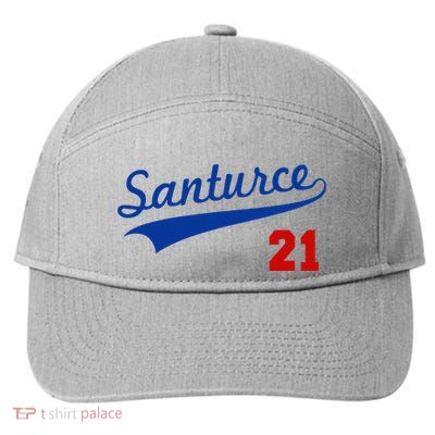 Santurce 21 Puerto Rico Baseball Boricua 7-Panel Snapback Hat
