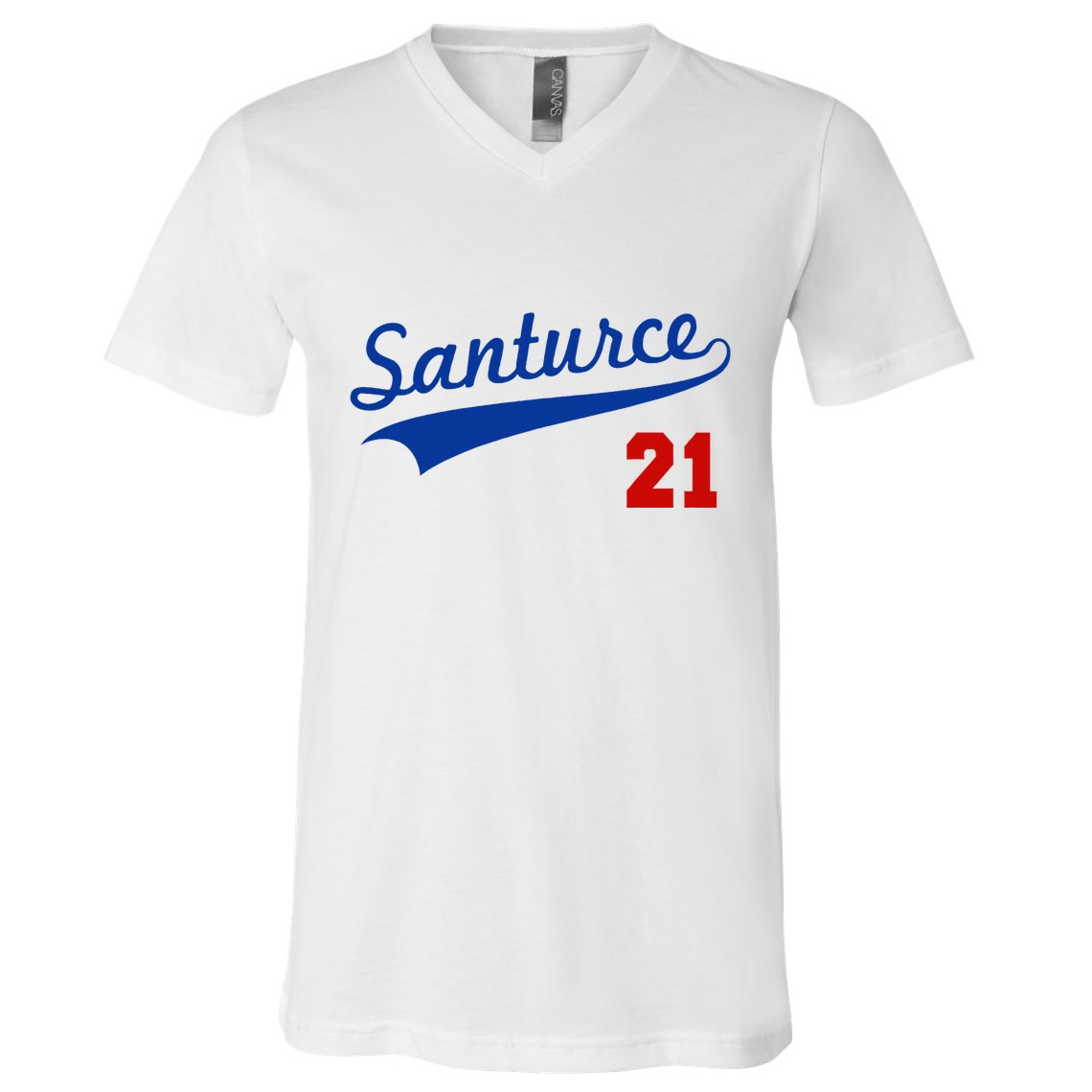 Santurce 21 Puerto Rico Baseball Boricua V-Neck T-Shirt