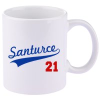 Santurce 21 Puerto Rico Baseball Boricua 11oz C Handle Ceramic Mug