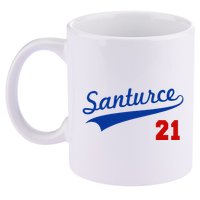 Santurce 21 Puerto Rico Baseball Boricua 11oz C Handle Ceramic Mug