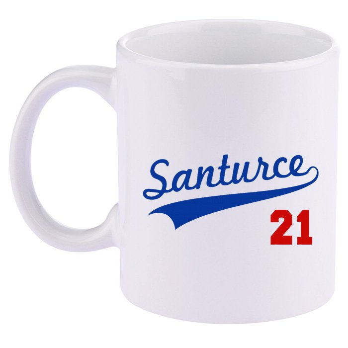 Santurce 21 Puerto Rico Baseball Boricua 11oz C Handle Ceramic Mug
