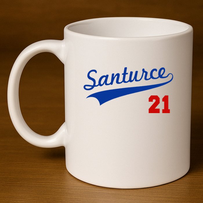 Santurce 21 Puerto Rico Baseball Boricua 11oz C Handle Ceramic Mug