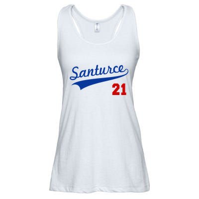 Santurce 21 Puerto Rico Baseball Boricua Ladies Essential Flowy Tank
