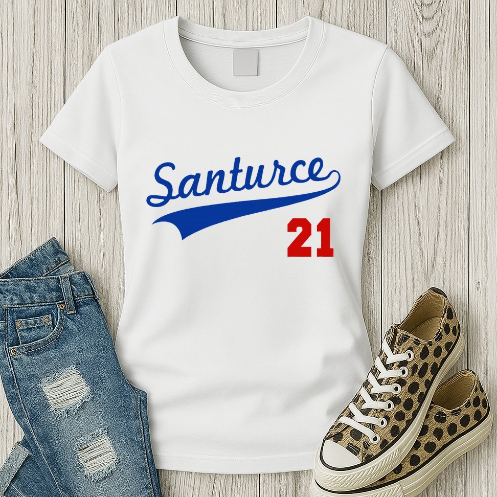 Santurce 21 Puerto Rico Baseball Boricua Womens T-Shirt