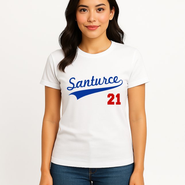 Santurce 21 Puerto Rico Baseball Boricua Womens T-Shirt