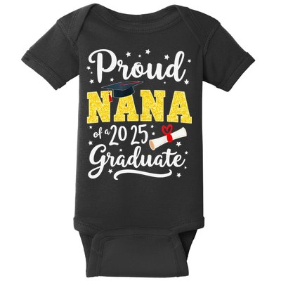 Senior 2025 Proud Nana Of A Class Of 2025 Graduate Gift Baby Bodysuit