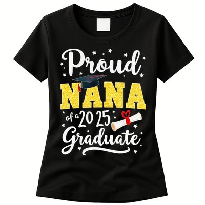 Senior 2025 Proud Nana Of A Class Of 2025 Graduate Gift Womens T-Shirt