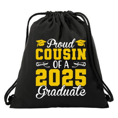 Senior 2025 Proud Cousin Of A 2025 Graduate Drawstring Bag