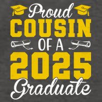 Senior 2025 Proud Cousin Of A 2025 Graduate Vector Backpack