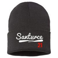 Santurce 21 Puerto Rico Baseball Sustainable Knit Beanie