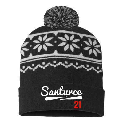 Santurce 21 Puerto Rico Baseball USA-Made Snowflake Beanie