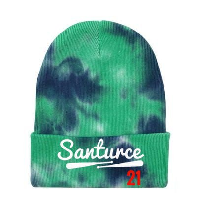 Santurce 21 Puerto Rico Baseball Tie Dye 12in Knit Beanie