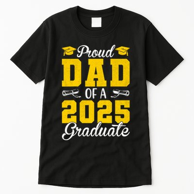 Senior 2025 Proud Dad Of A 2025 Graduate Raglan Baseball Tall T-Shirt